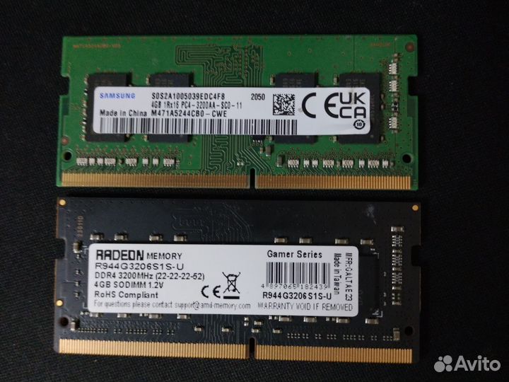 Оперативная память для ноутбука ddr4 по 4 гб