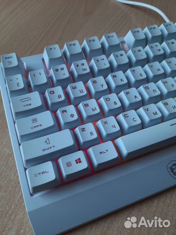 Клавиатура msi vigor gk30 white