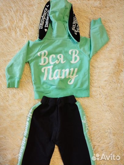 Костюм для девочки, р. 6-9 мес, возможно до года