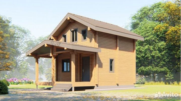 Готовый дом из профилированного бруса