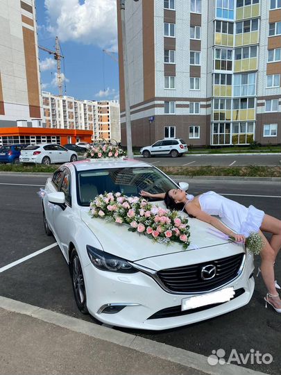 Украшение машины на свадьбу