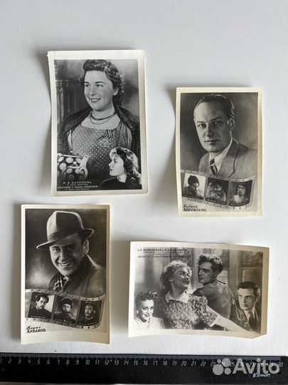 Открытки СССР, фото- снимок, Фильмы, Актеры