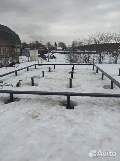 Винтовые сваи с монтажом