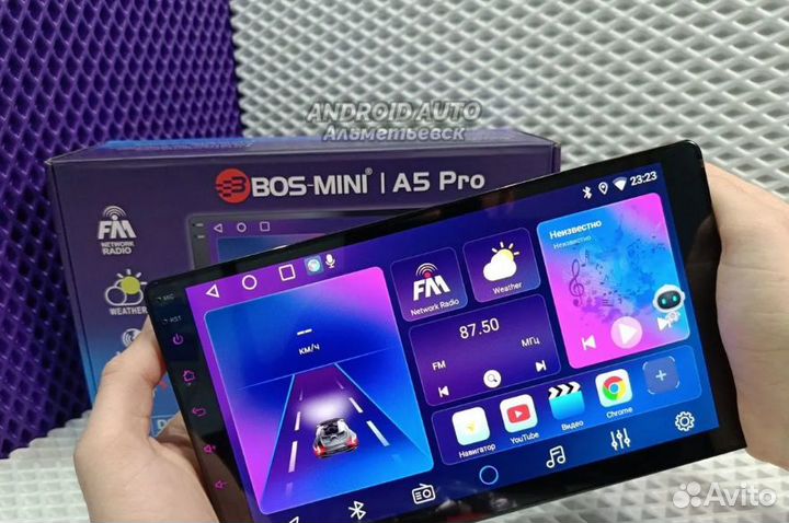 Магнитола android bos mini a5 pro 4+64гб