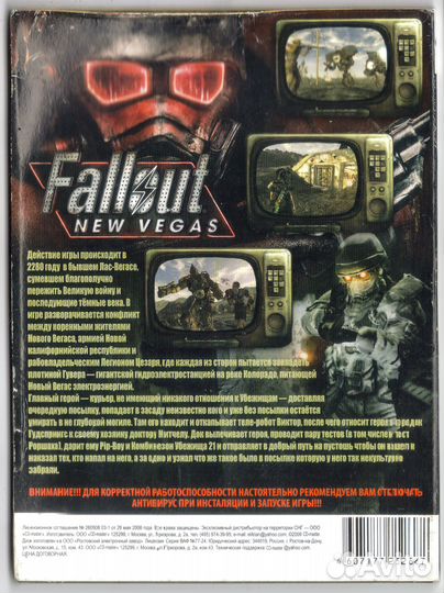 Fallout: New Vegas. PC DVD. пк диск