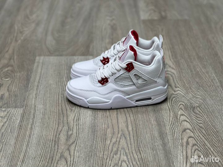 Кроссовки Air Jordan 4 Red Metallic (36-45)