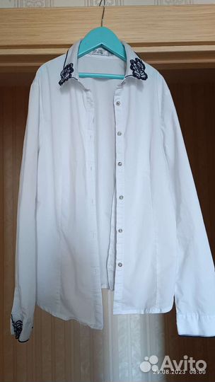 Блузка рубашка для девочки 158 164