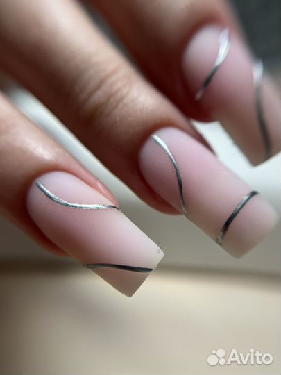 Маникюр с укреплением, покрытием