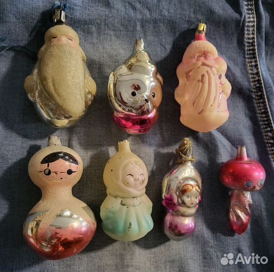 Ёлочные игрушки СССР разные