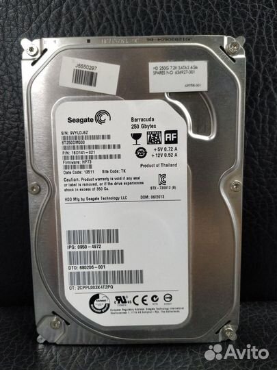 Жесткие диски SATA для пк и ноутбуков от 250Gb