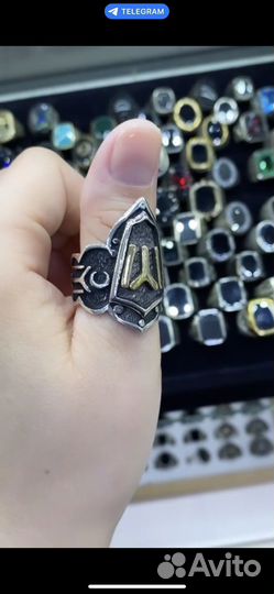 Кольцо серебро мужское