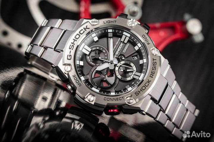 Casio G-shock GST-B100d-1A Bluetooth 4.0 сол.бат