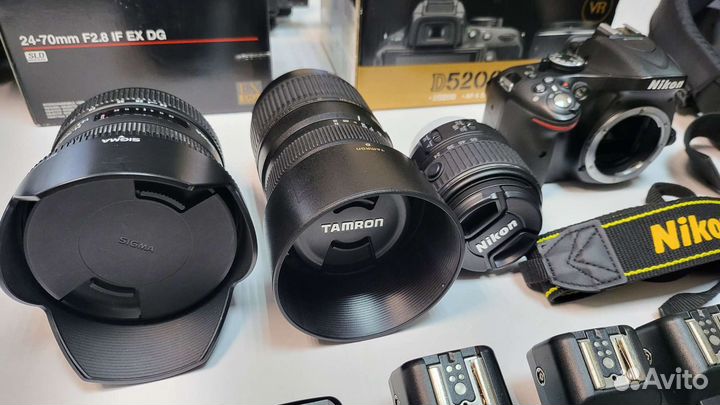 Фотоаппарат Nikon d 5200 + фотокомплект