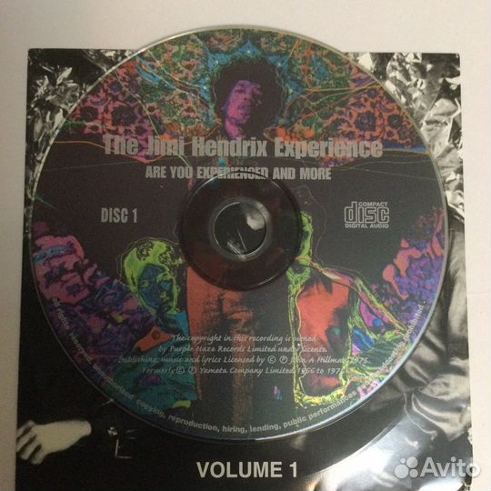 2CD Jimi Hendrix Experience,Россия,poster,nm