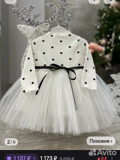 Платье для девочки 74-80