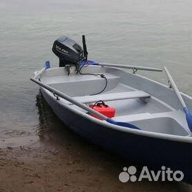Лодка Волга 4.40 (2-х парновесел) мотор 2-10 л.с