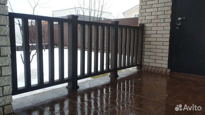 Ограждение для террасы 3D дпк