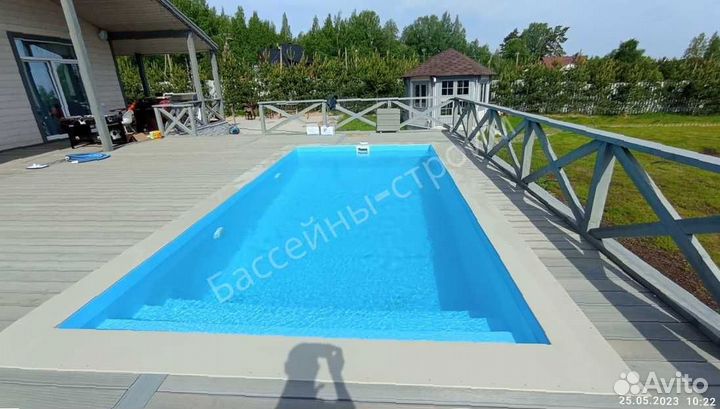 Бассейн 6х3х1,5 от производителя,ступени Бельэтаж1