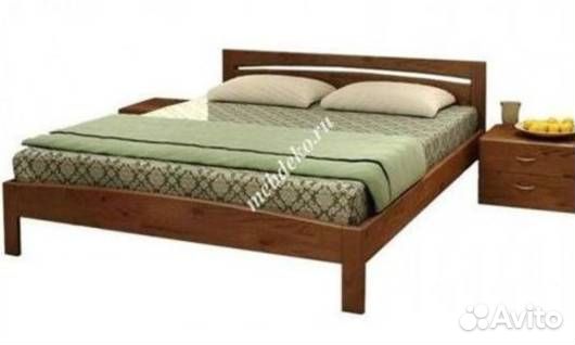 Кровать из массива дуба