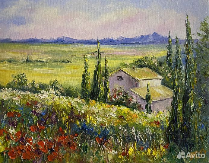 Домик. Картины маслом