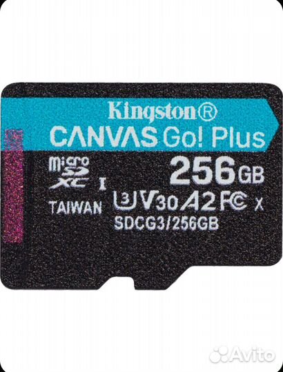 Карта памяти MicroSD Kingston Canvas GO plus 128gb