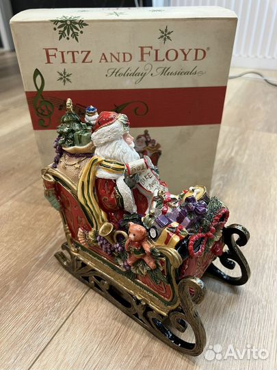 Fitz and Floyd - музыкальные новогодние сани