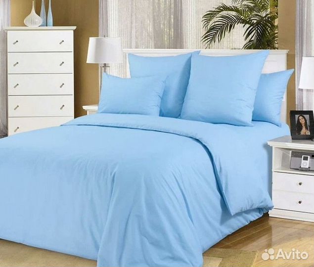 Постельное белье евро с готовым одеялом