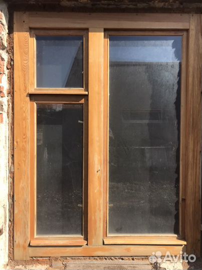 Окно из дерева 128х166х17