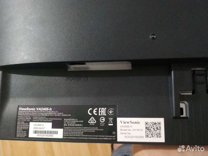 Монитор viewsonic 2405h на запчасти