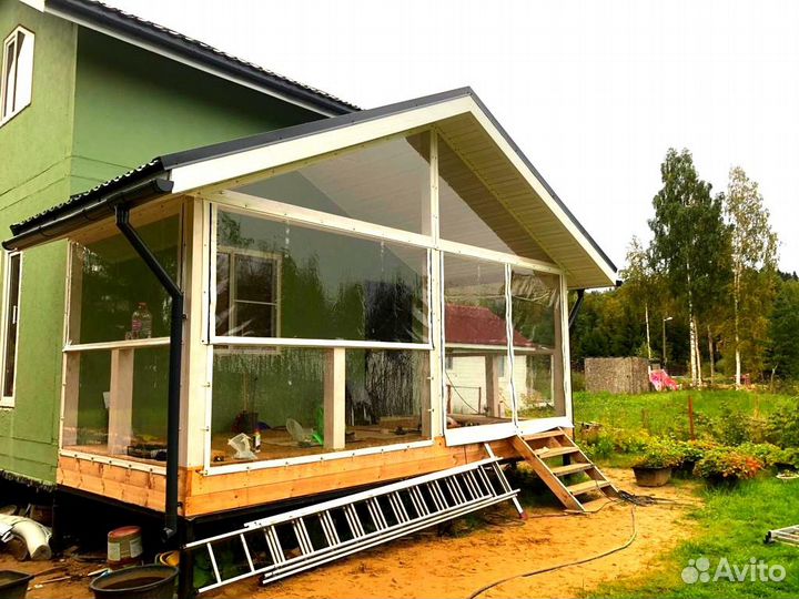 Гибкие окна из пленки пвх 700 микрон