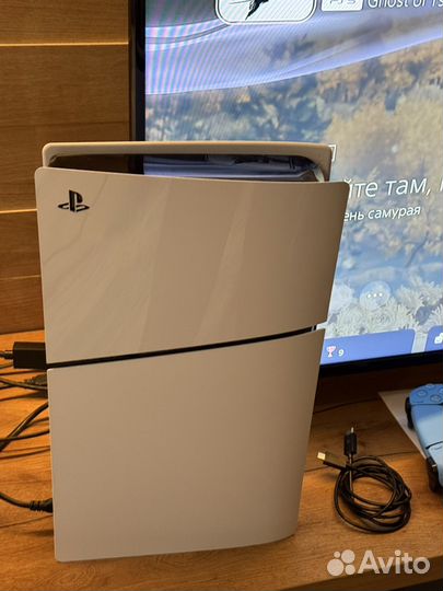 Sony PS5 Slim 1TB с дисководом (2 джоя/ 130 игр)