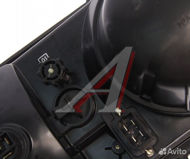 Фара блок ваз-2105, 2107 левая с белым у/п