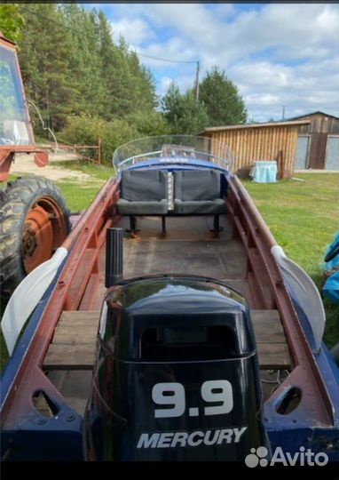 Лодка, мотор, прицеп