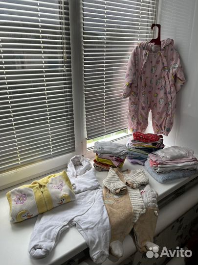 Детские вещи пакетом для девочки 68 74 80