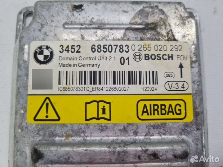 Блок AirBag 34526850783 BMW 5 F10/F11/GT F07 0