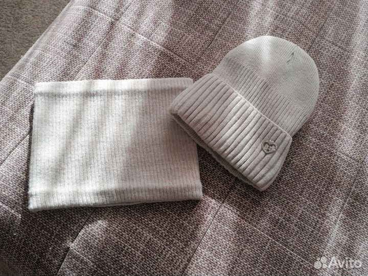 Комплект шапка плюс снуд детский