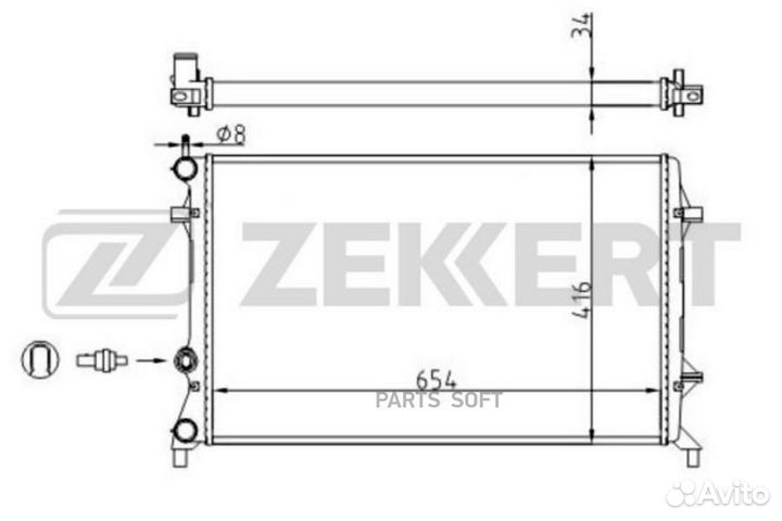 Радиатор охлаждения Фольксваген Битл 11