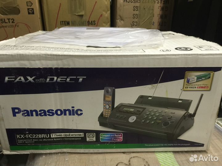 Телефакс Panasonic KX-FC228RU с беспроводной трубк