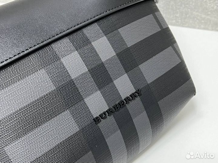 Сумка burberry мужская кожаная поясная на пояс