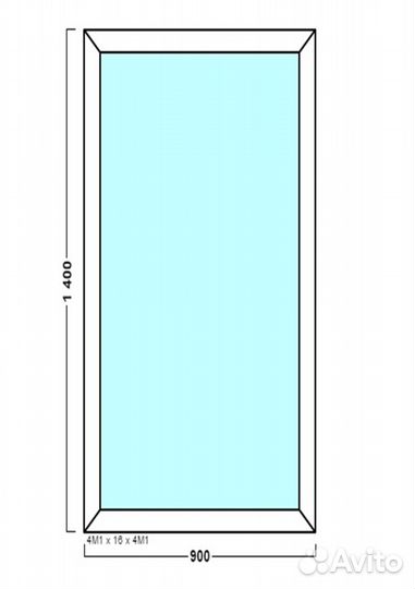 Пластиковое Окно Глухое
