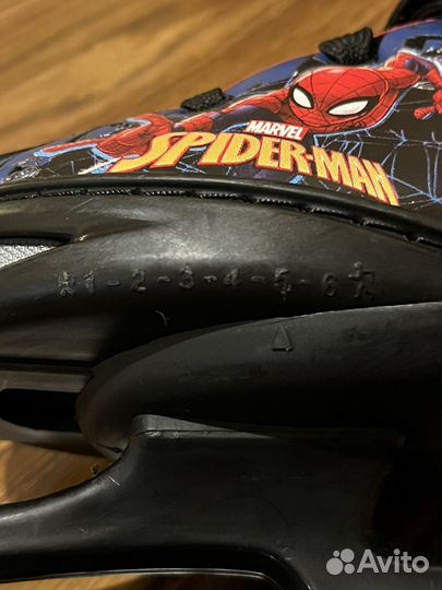 Коньки детские spider man
