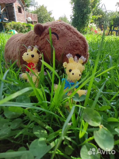 Амигуруми из бисера жираф