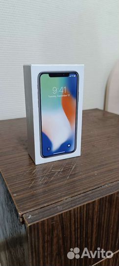 Коробка от iPhone 10, серый