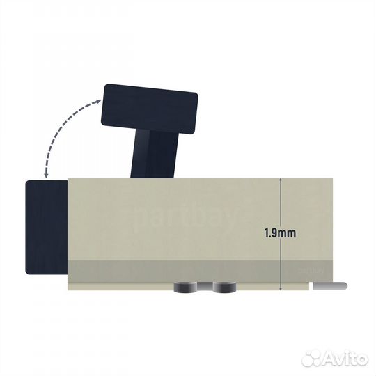 Коннектор для FFC FPC шлейфа 18-pin шаг 0.5mm ZIF