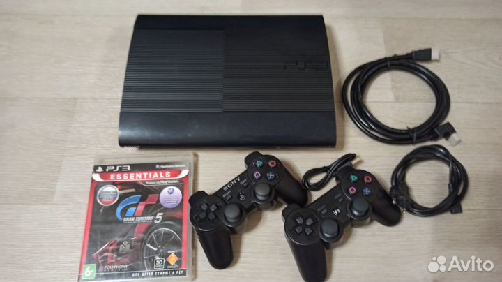 PS3 Slim 500gb более 100 игр