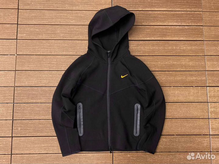 Зипка nike tech fleece черная