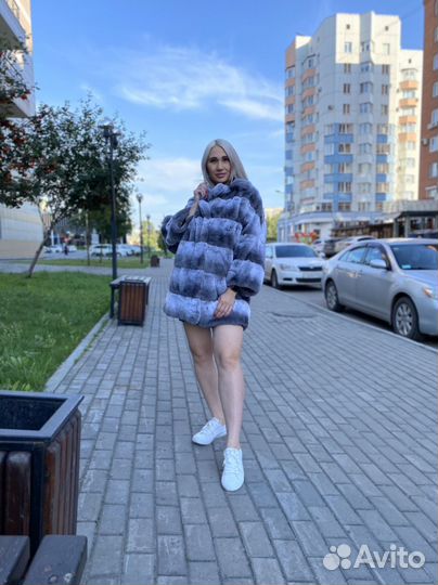 Шуба из меха кролика