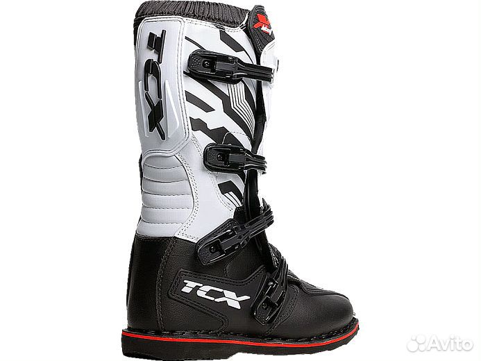 Мотоботы TCX X-blast 858 black/white/RED