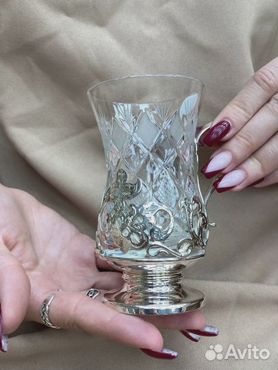 Подстаканник из серебра на 120 мл