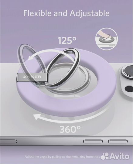 Попсокет держатель для телефона iPhone, Anker 610